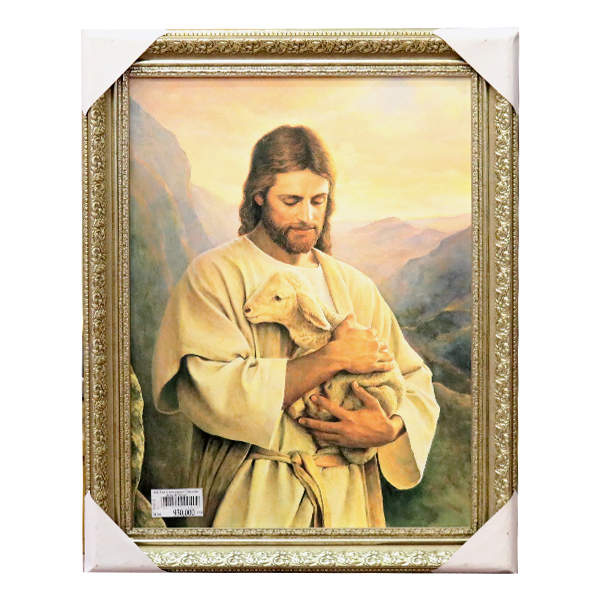 152. Ảnh in trên canvas Chúa chăn chiên (42*56)cm