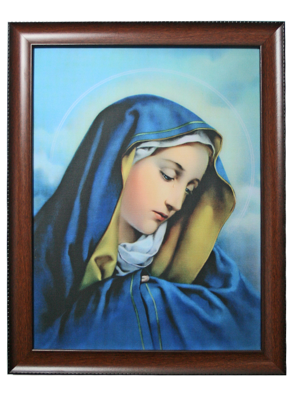 6. Ảnh in trên canvas Đức Mẹ bế Chúa (30*45)cm