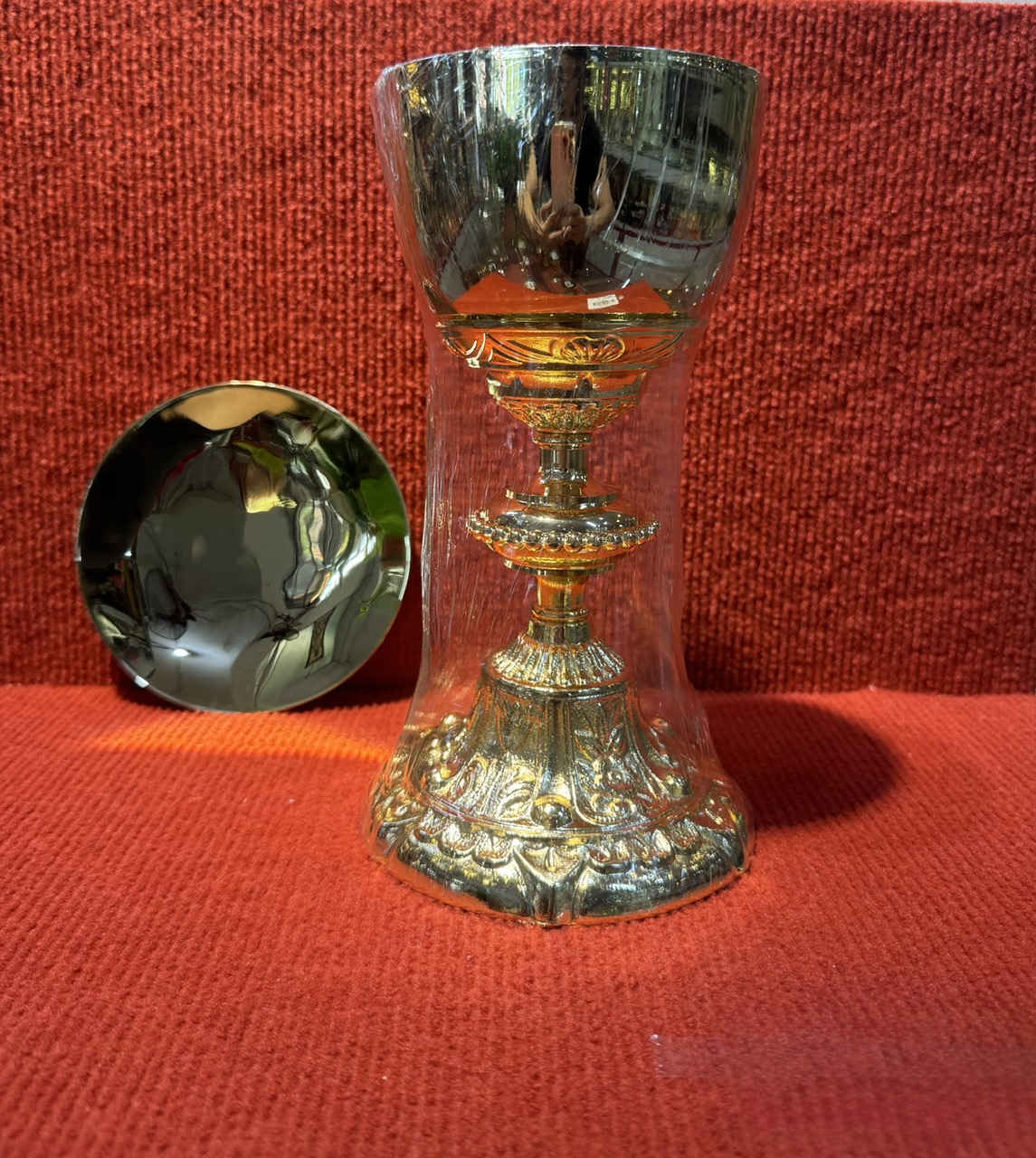 1694. Chén lễ xi vàng ITAIA (10.5*22CM)