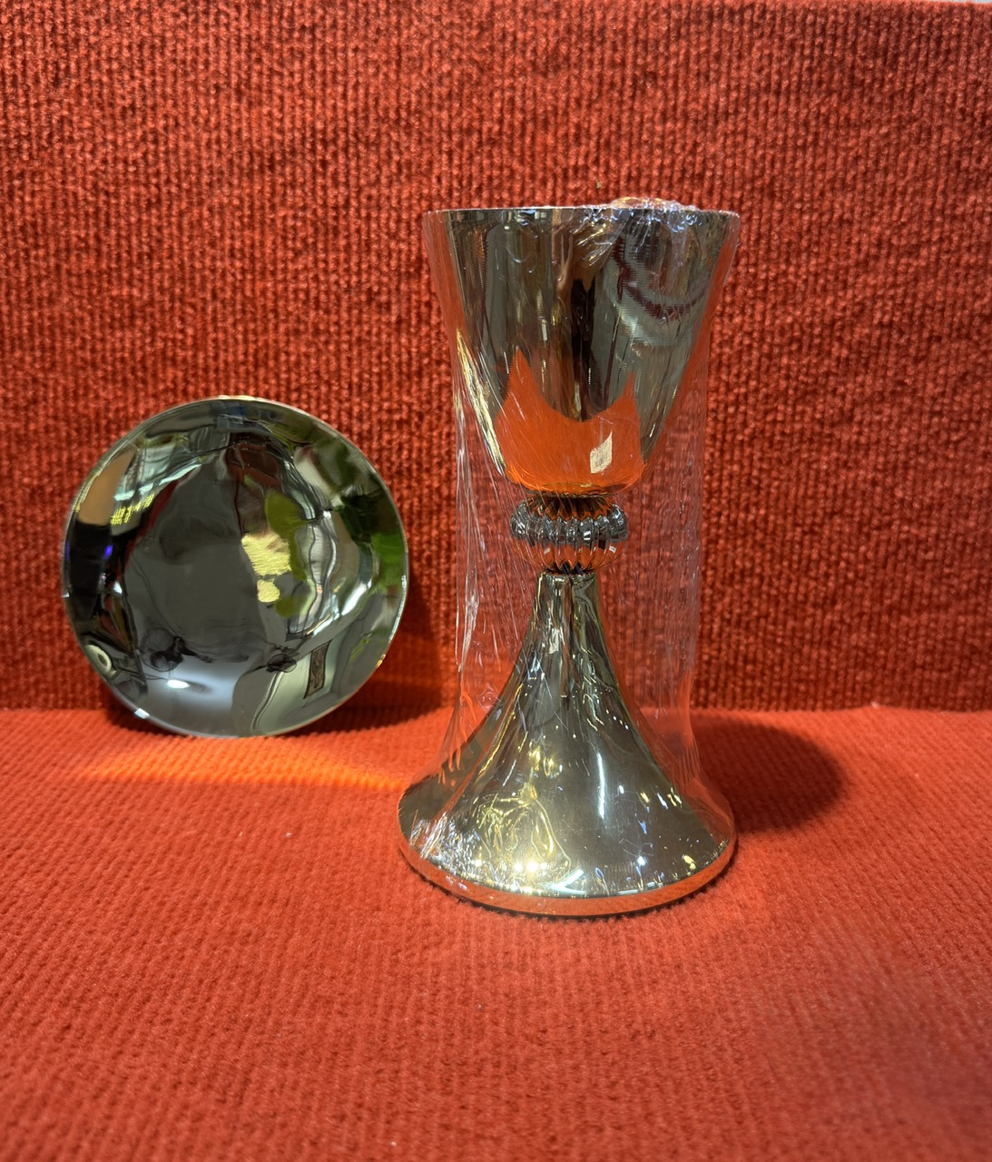 677. Bộ chén lễ XV trơn18cm (italia)