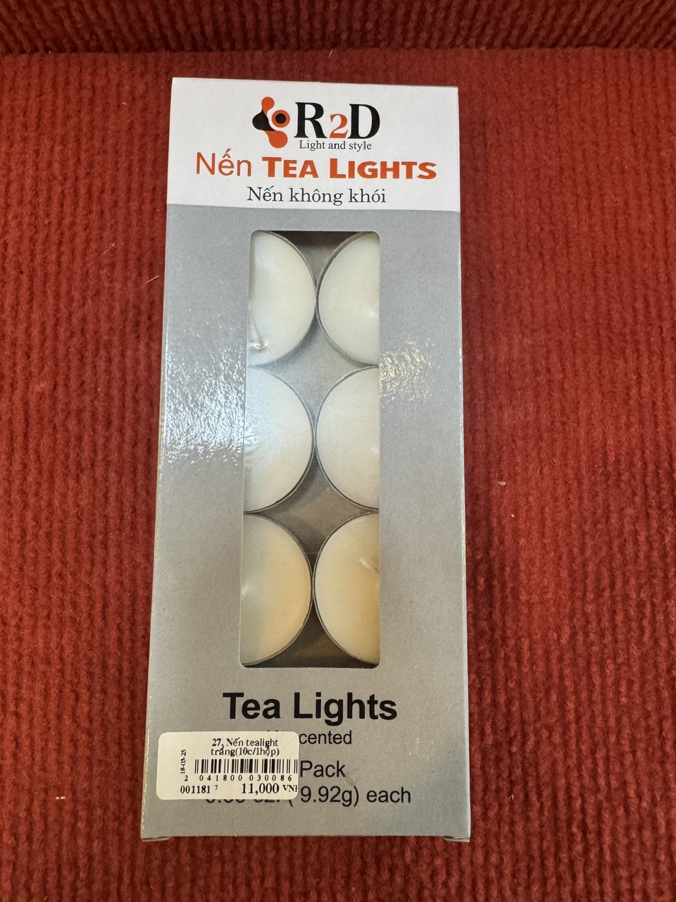 27. Nến tealight trắng(10c/1hộp)