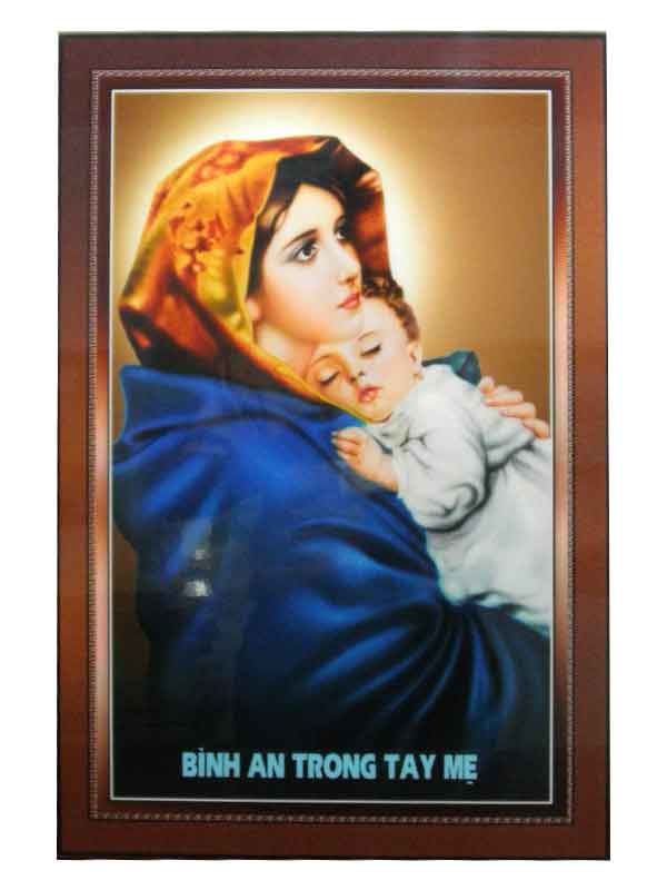 101. AB + chữ Đức Mẹ Hòa Bình (40*60)cm