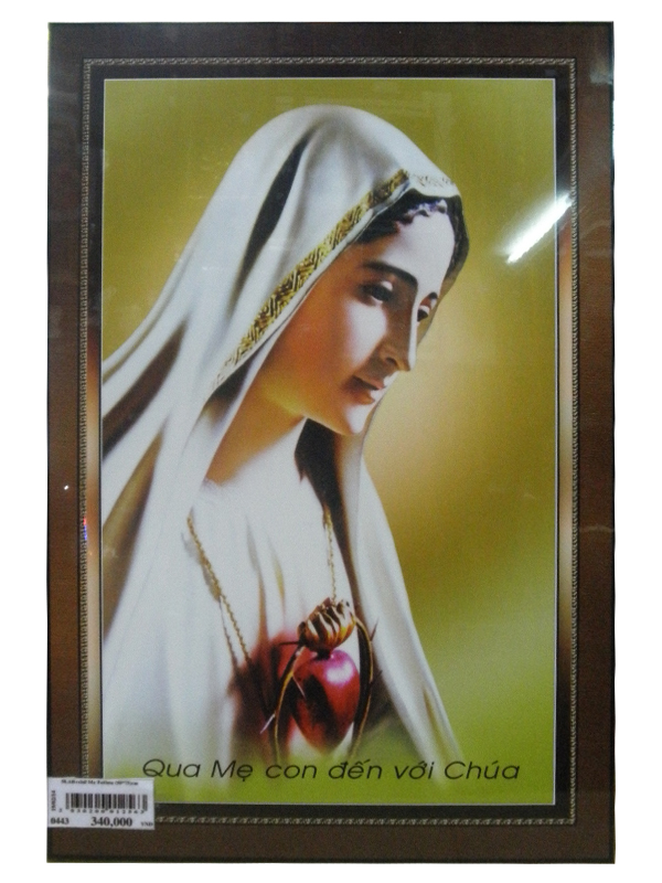 58. AB + chữ Đức Mẹ Fatima (50*75)cm