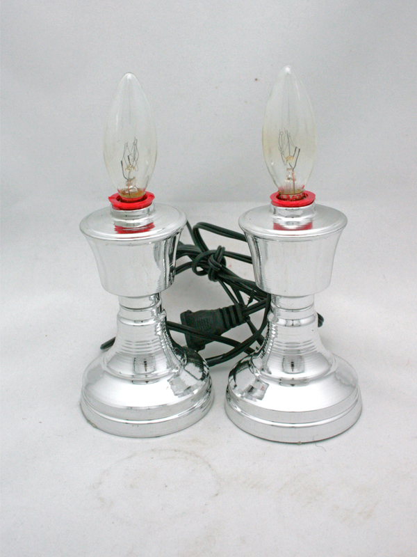 7. Chân đèn điện xi trắng (18cm)