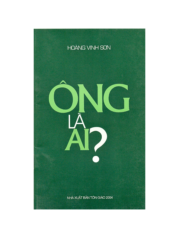 13. Ông là ai *